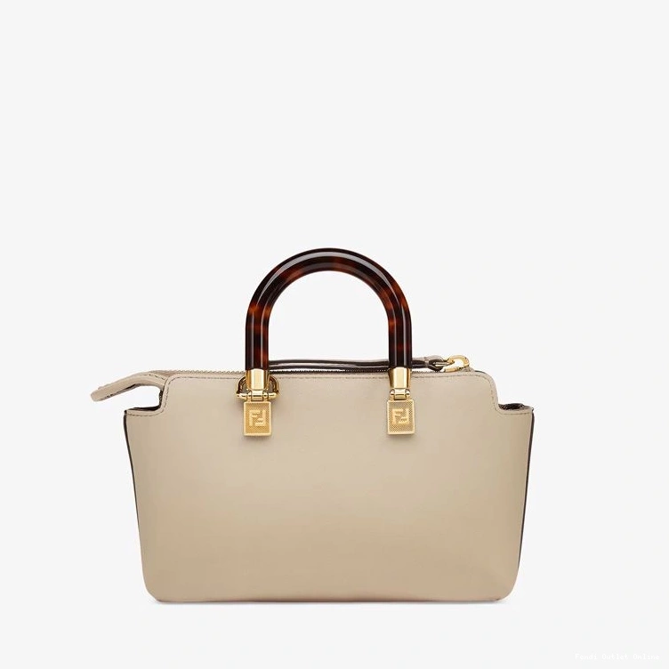 Affordable Calf The Boston In Logo Way Grey By ROMA Bag Mini Fendi Leather 0710